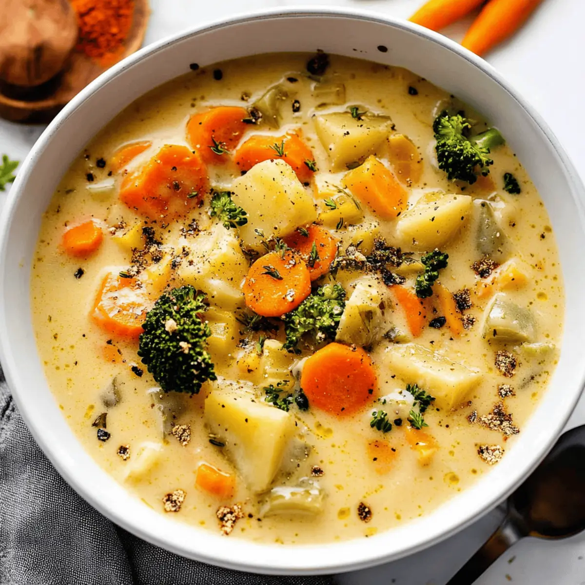 Delicious One-Pot Creamy Vegetable Soup Ready in 35 Minutes