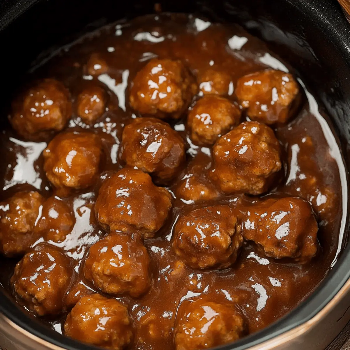 Tasty Slow Cooker Salisbury Steak Meatballs Easy Recipe for Dinner