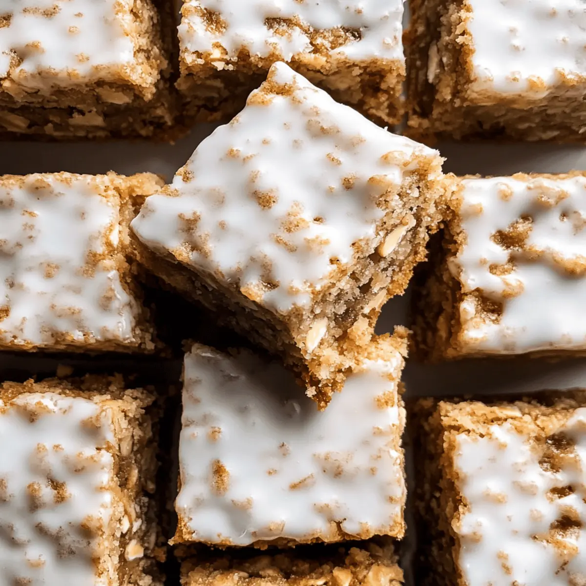 Delicious Iced Oatmeal Cookie Bars Recipe for Easy Baking