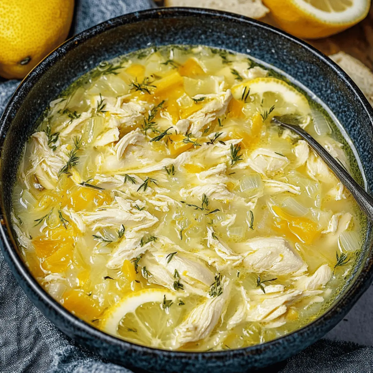 Delicious Greek Lemon Chicken Soup Recipe - Avgolemono Made Easy