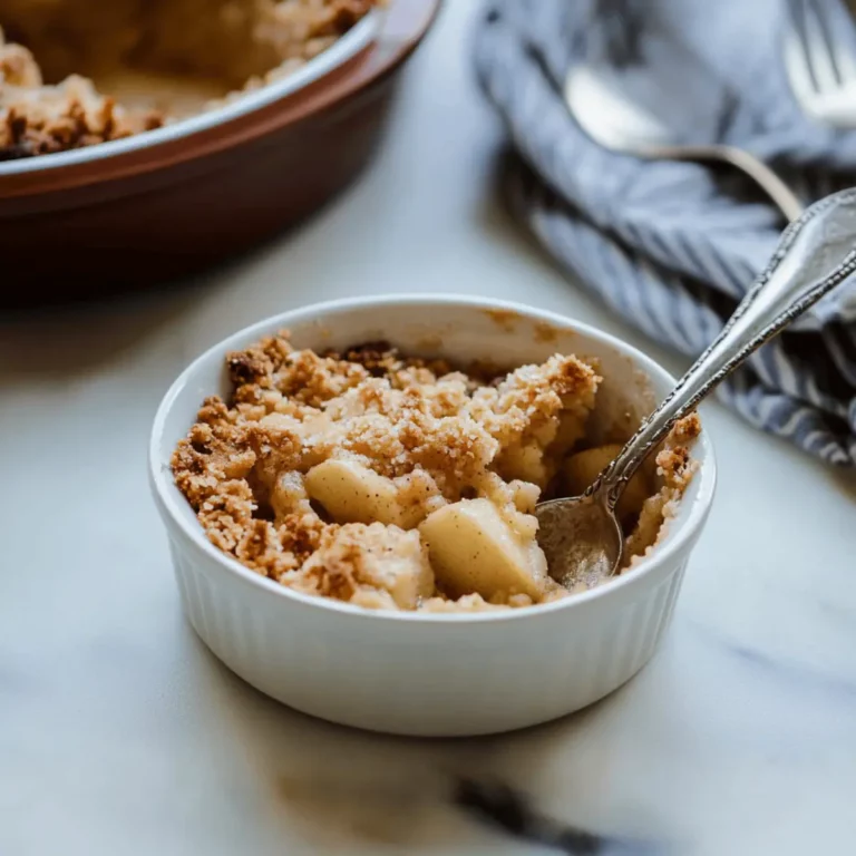 Single Serving Apple Crumble