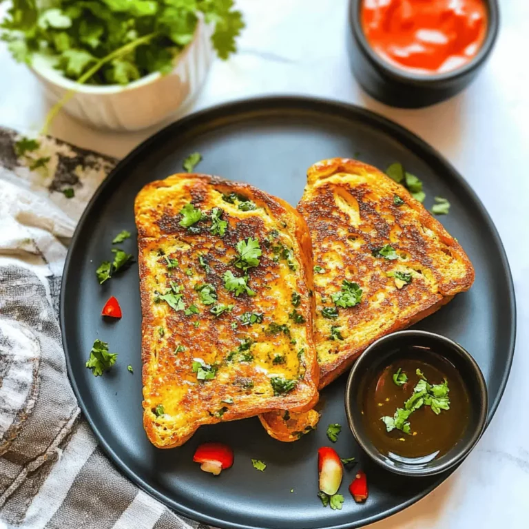 Masala French Toast Savory Bombay Toast