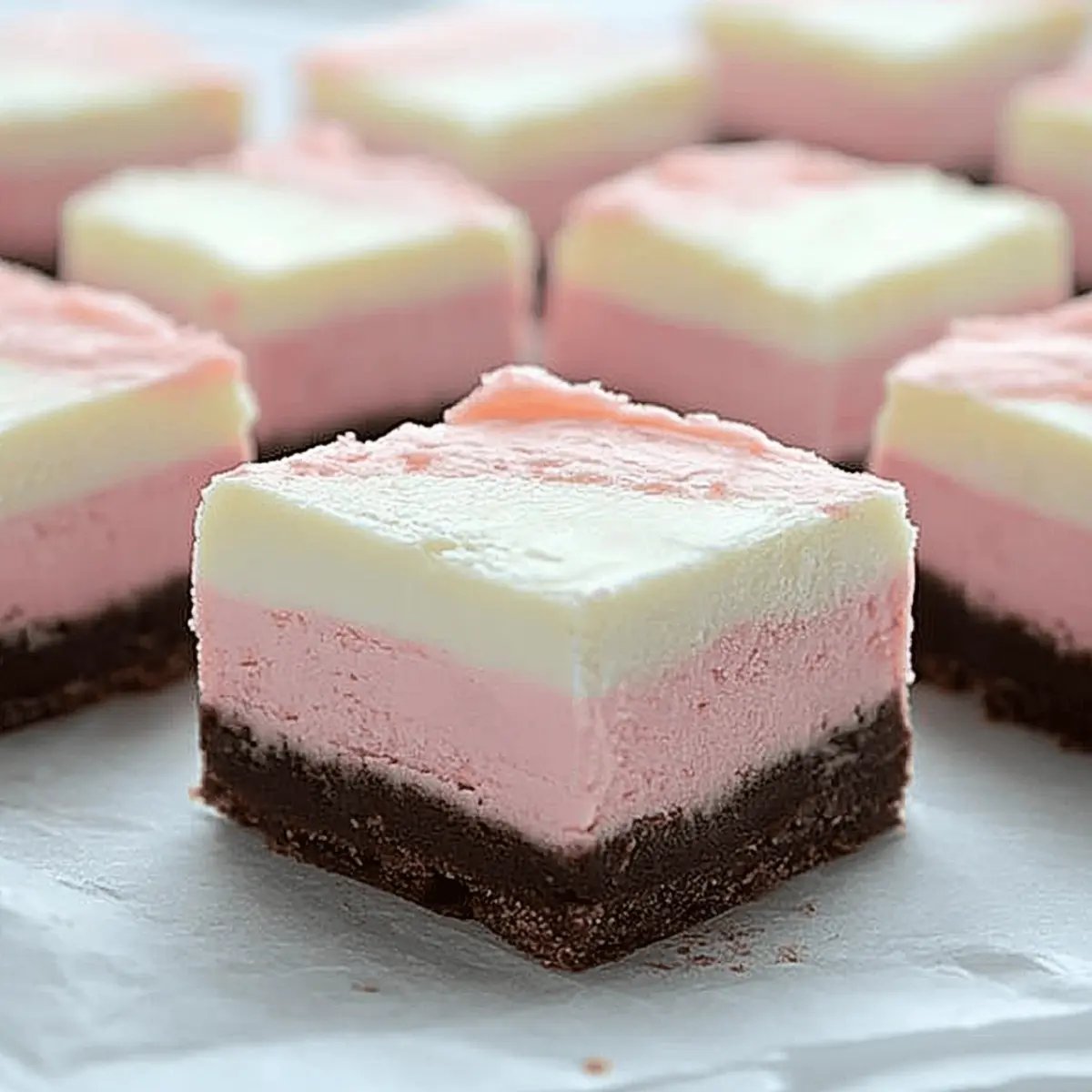 Colorful Neapolitan Fudge Delight