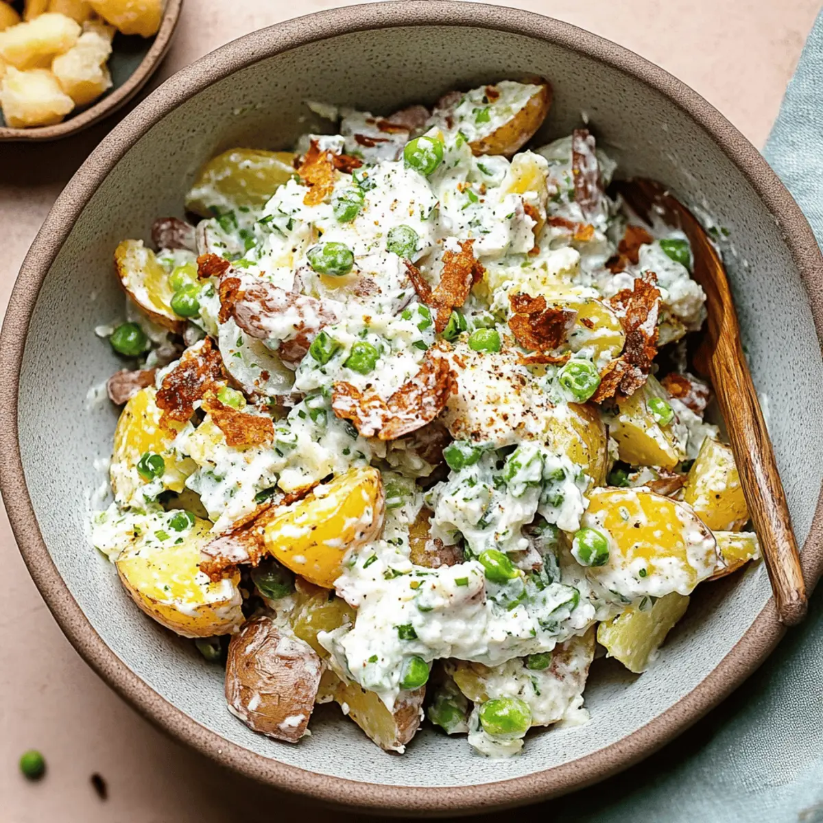 Crispy Smashed Potato Salad with Creamy Herb Dressing Recipe