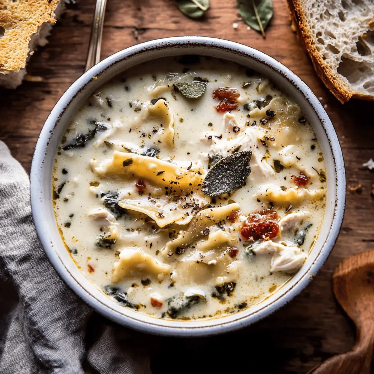 Delicious White Chicken Lasagna Soup Recipe for Cozy Nights