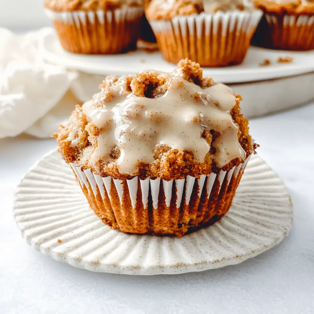 The Best Pumpkin Cinnamon Roll Muffins Ever