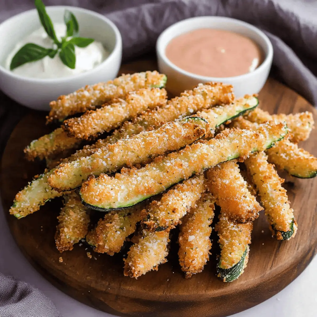 Crispy Parmesan Zucchini Fries
