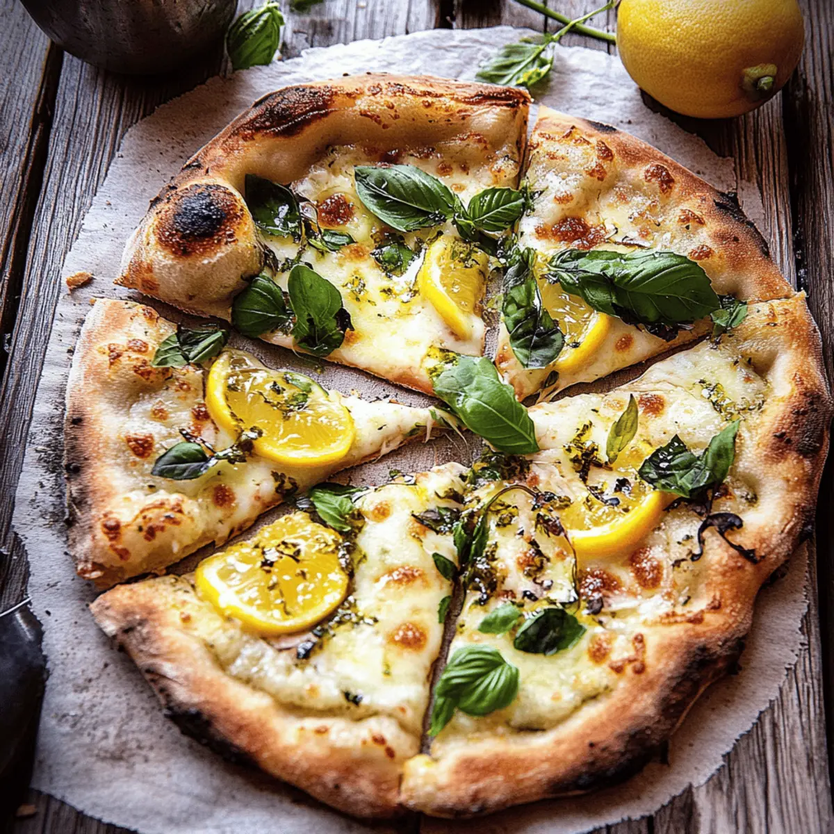 Irresistible 3 Cheese Lemon Basil Pizza Recipe for Home Cooks