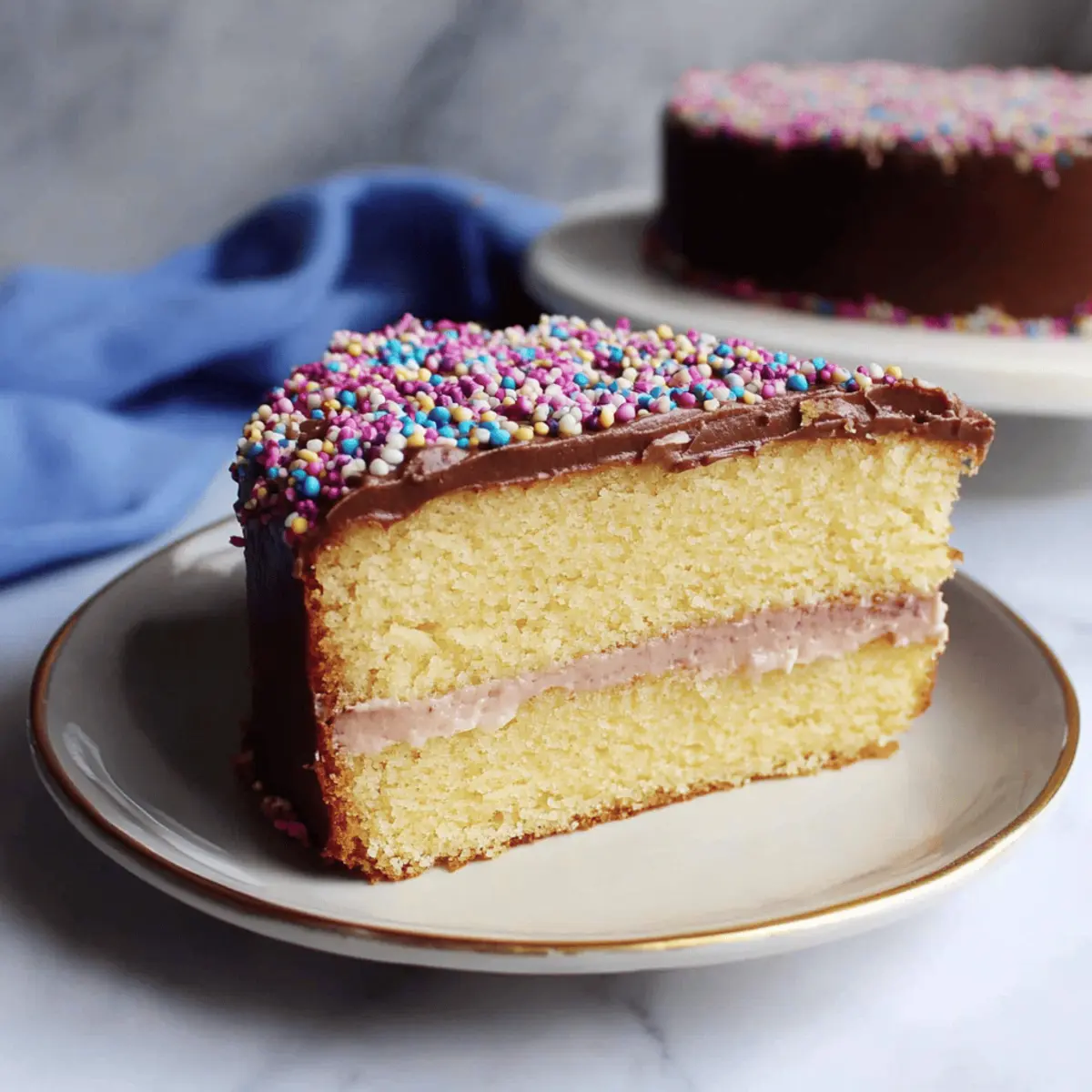 Decadent Classic French Butter Cake with Old Fashioned Frosting