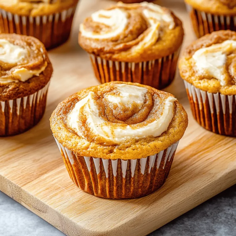 Pumpkin Cream Cheese Swirl Muffins