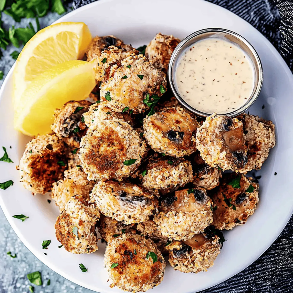 Delicious Air Fryer Ranch Mushrooms Recipe in Just 25 Minutes