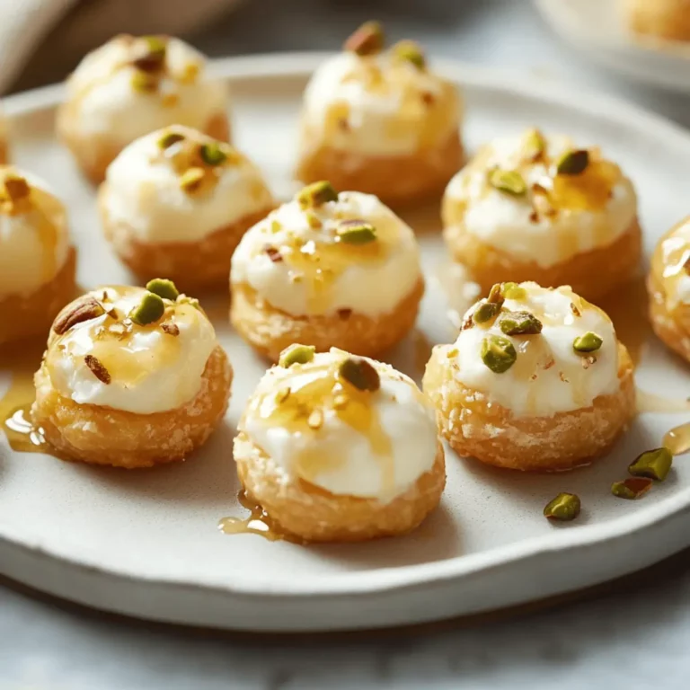 Ricotta Pistachio Honey Bites