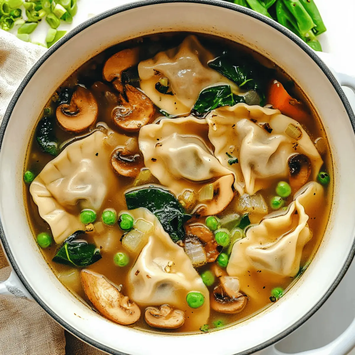 Best Creamy Potsticker Soup