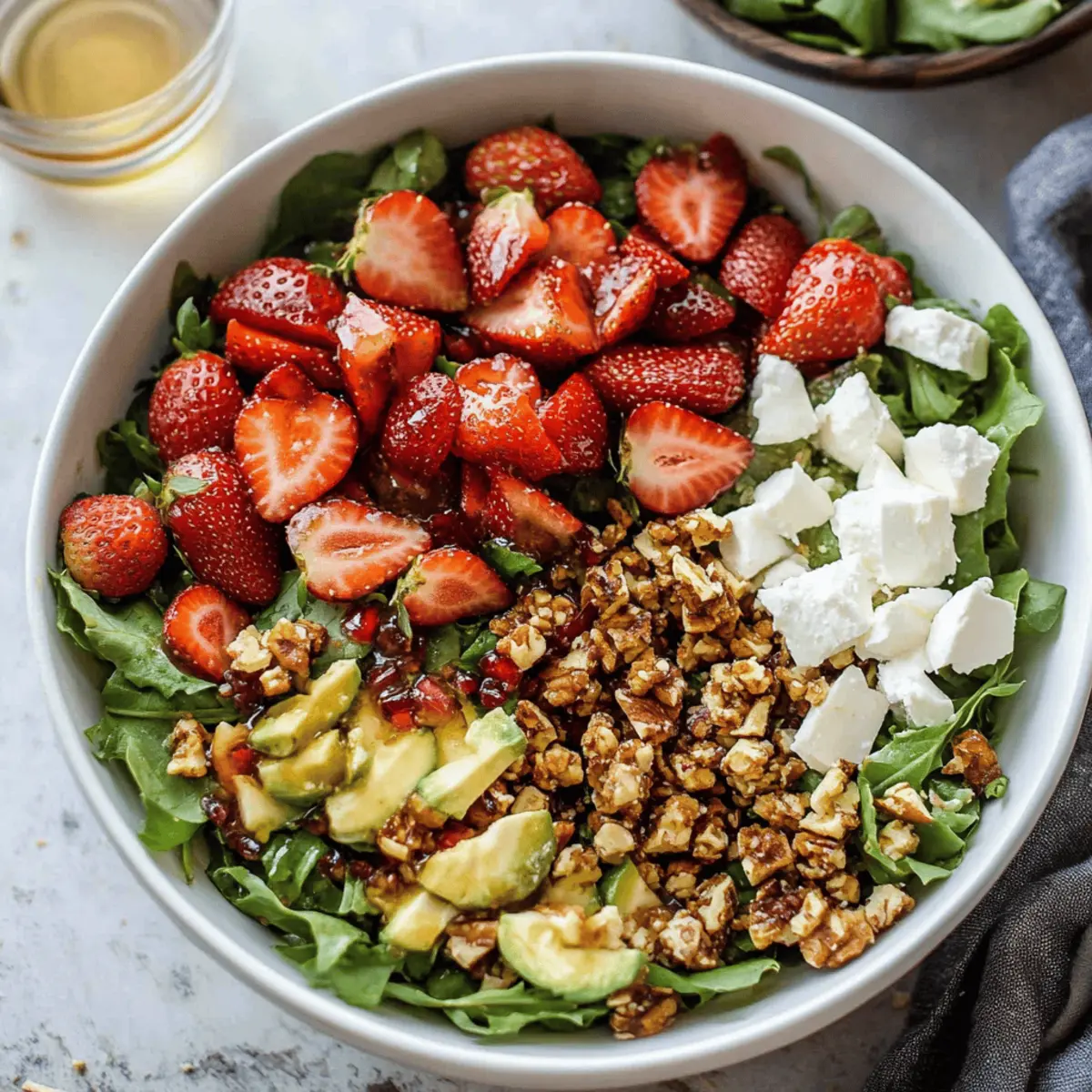 Strawberry Crunch Salad with Champagne Vinaigrette