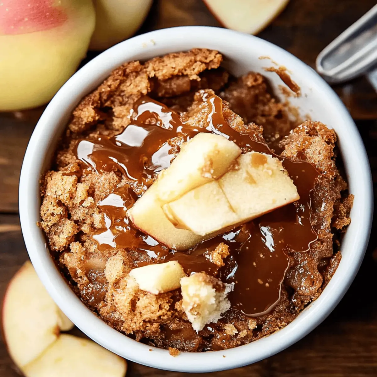 Crockpot Caramel Apple Dump Cake