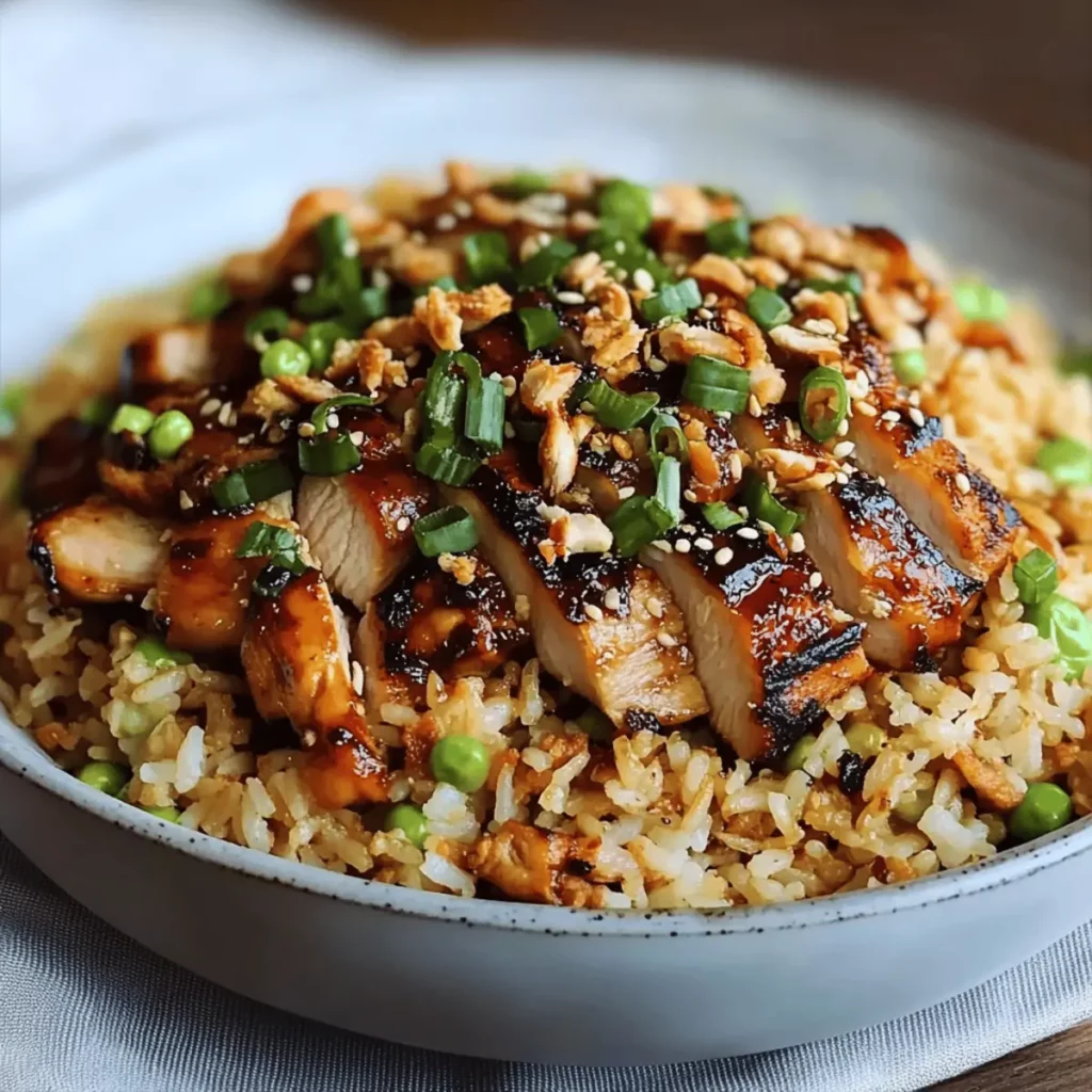 Savory Japanese BBQ Chicken Fried Rice Extravaganza