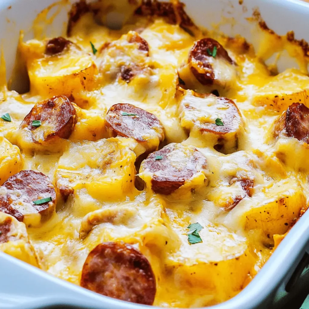 Cheesy Ranch Potatoes and Smoked Sausage