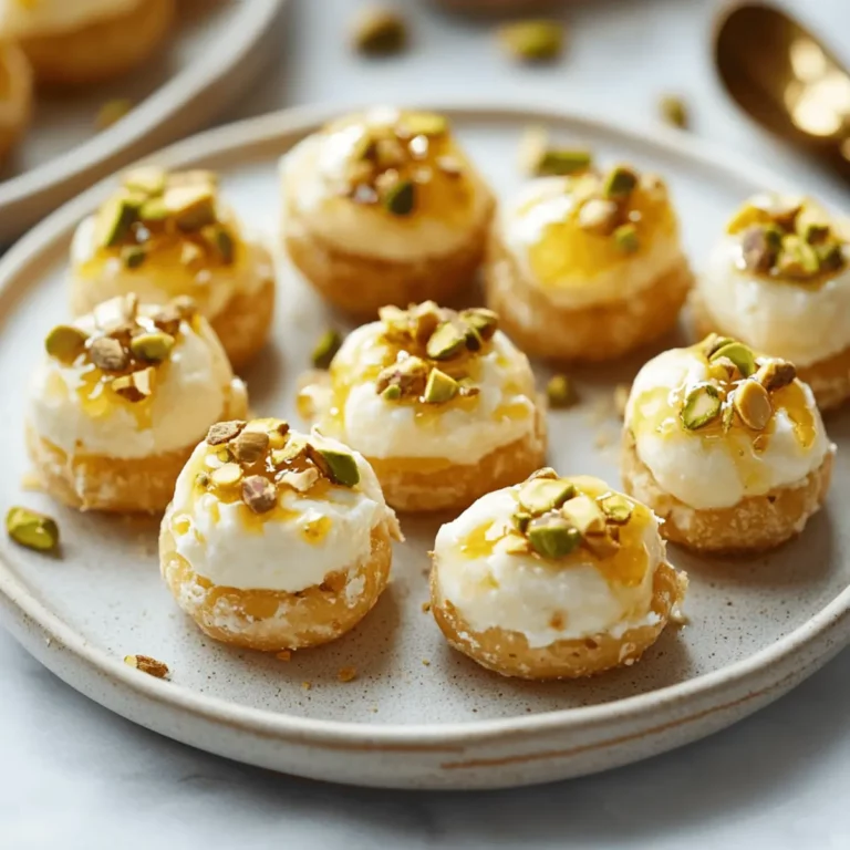 Ricotta Pistachio Honey Bites