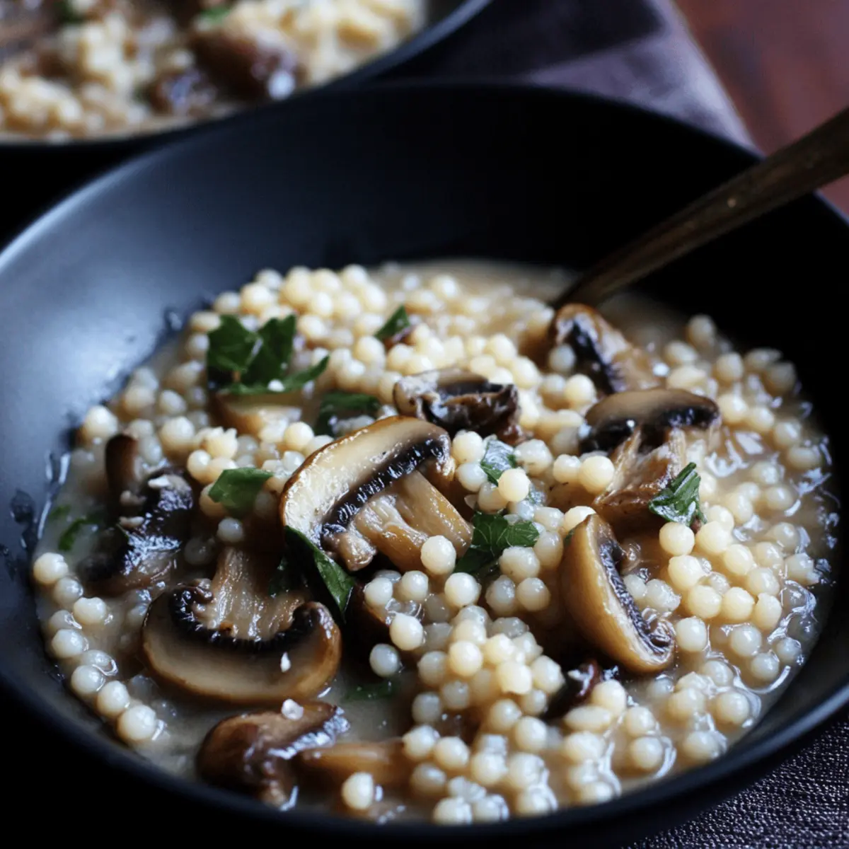 Creamy Mushroom & Pearl Couscous Soup Recipe for Cozy Nights