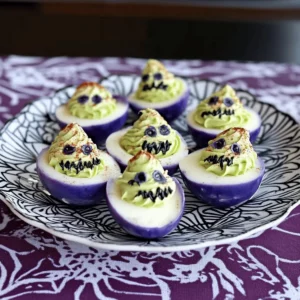 Creepy Deviled Eggs for Halloween