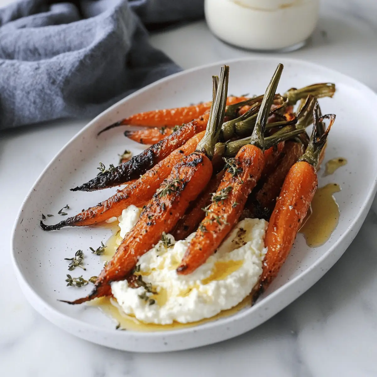 Delicious Roasted Carrots with Whipped Ricotta and Hot Honey Recipe