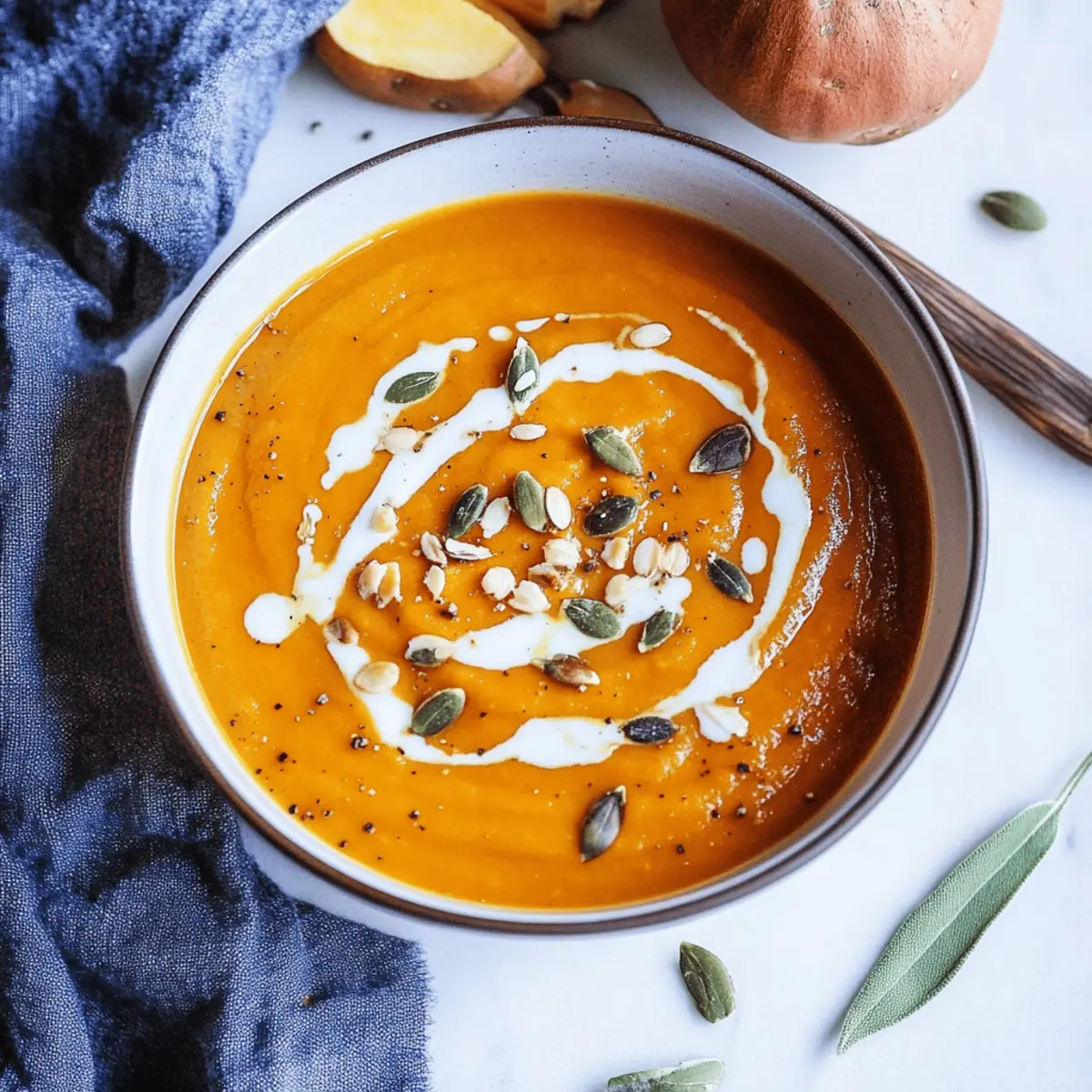 anti-inflammatory pumpkin & sweet potato soup