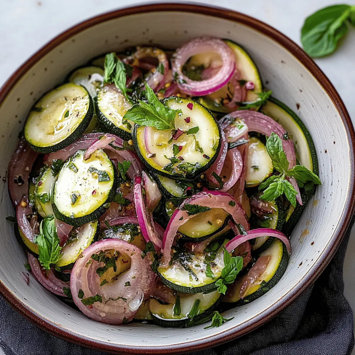 Delicious Marinated Zucchini and Red Onions Recipe for Fresh Flavor