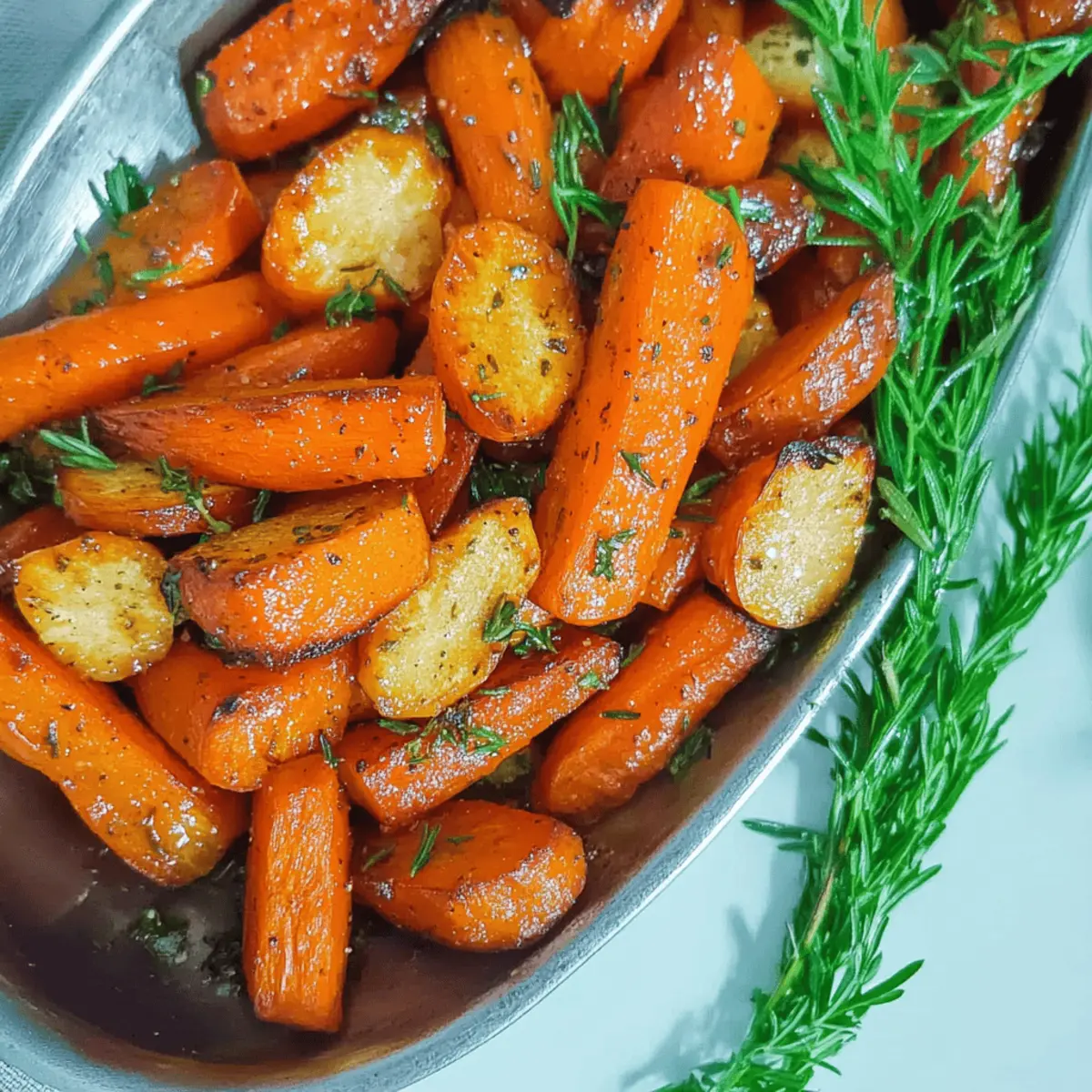 Easy Garlic Herb Roasted Carrots Recipe in 25 Minutes