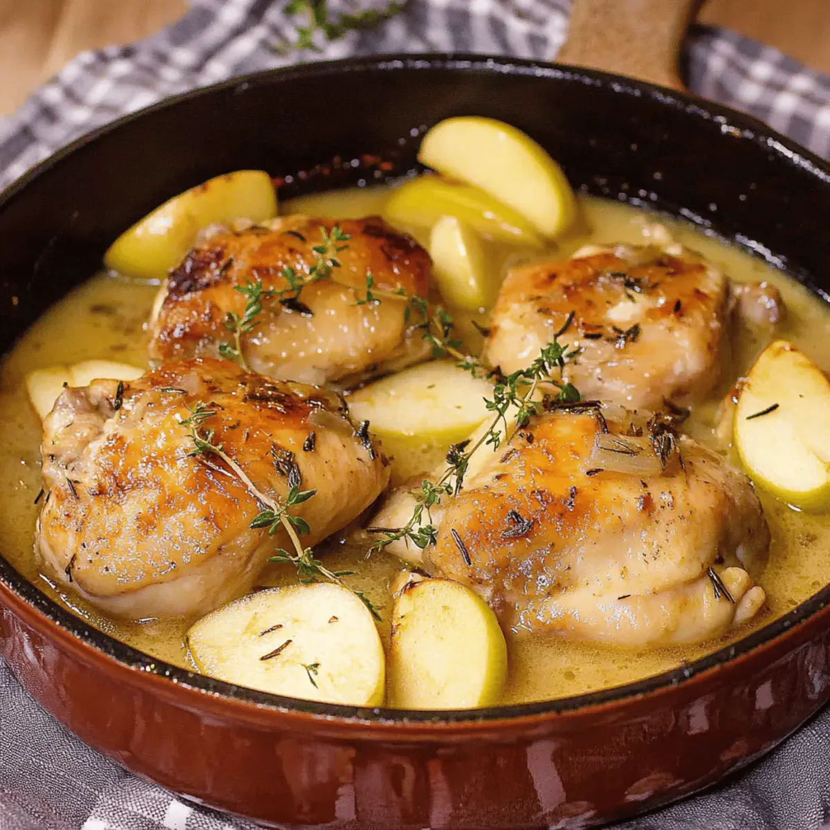 Chicken Normandy or French Apple Cider Chicken