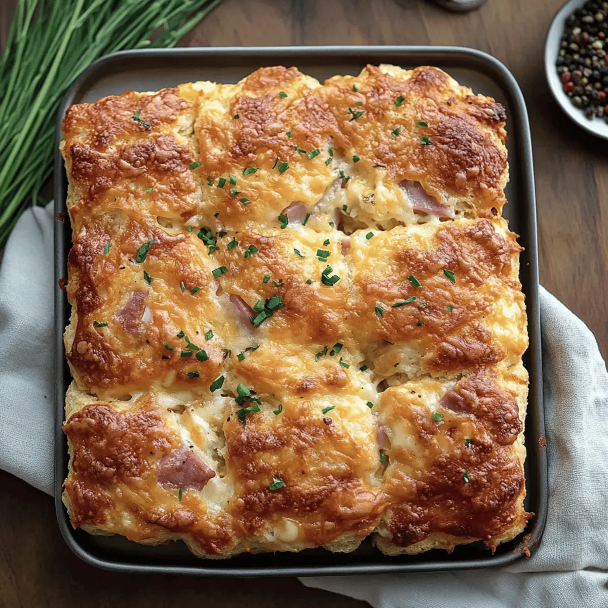 Ham and Cheese Butter Swim Biscuits Recipe for Easy Comfort Food