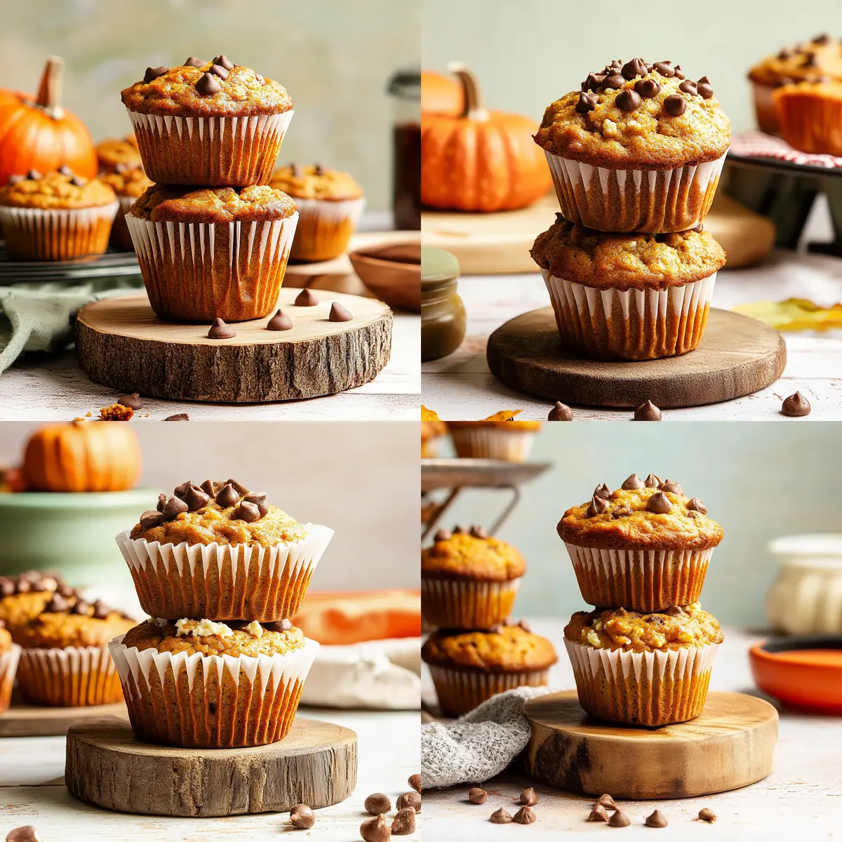 Healthy Pumpkin Spice Cottage Cheese Muffins