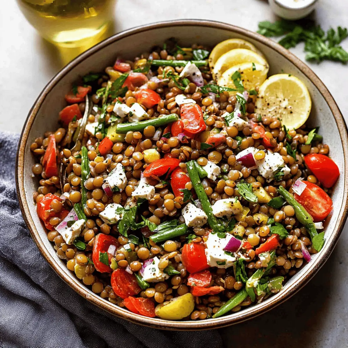 Delicious Mediterranean Lentil Salad Recipe for Healthy Meals
