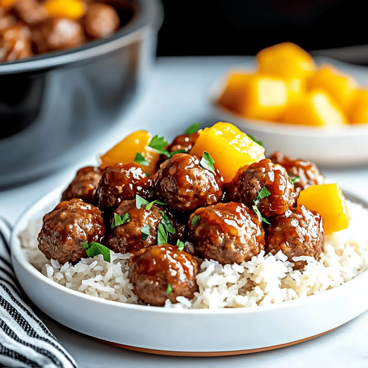 Sweet & Savory Crockpot Hawaiian Meatballs Recipe to Impress