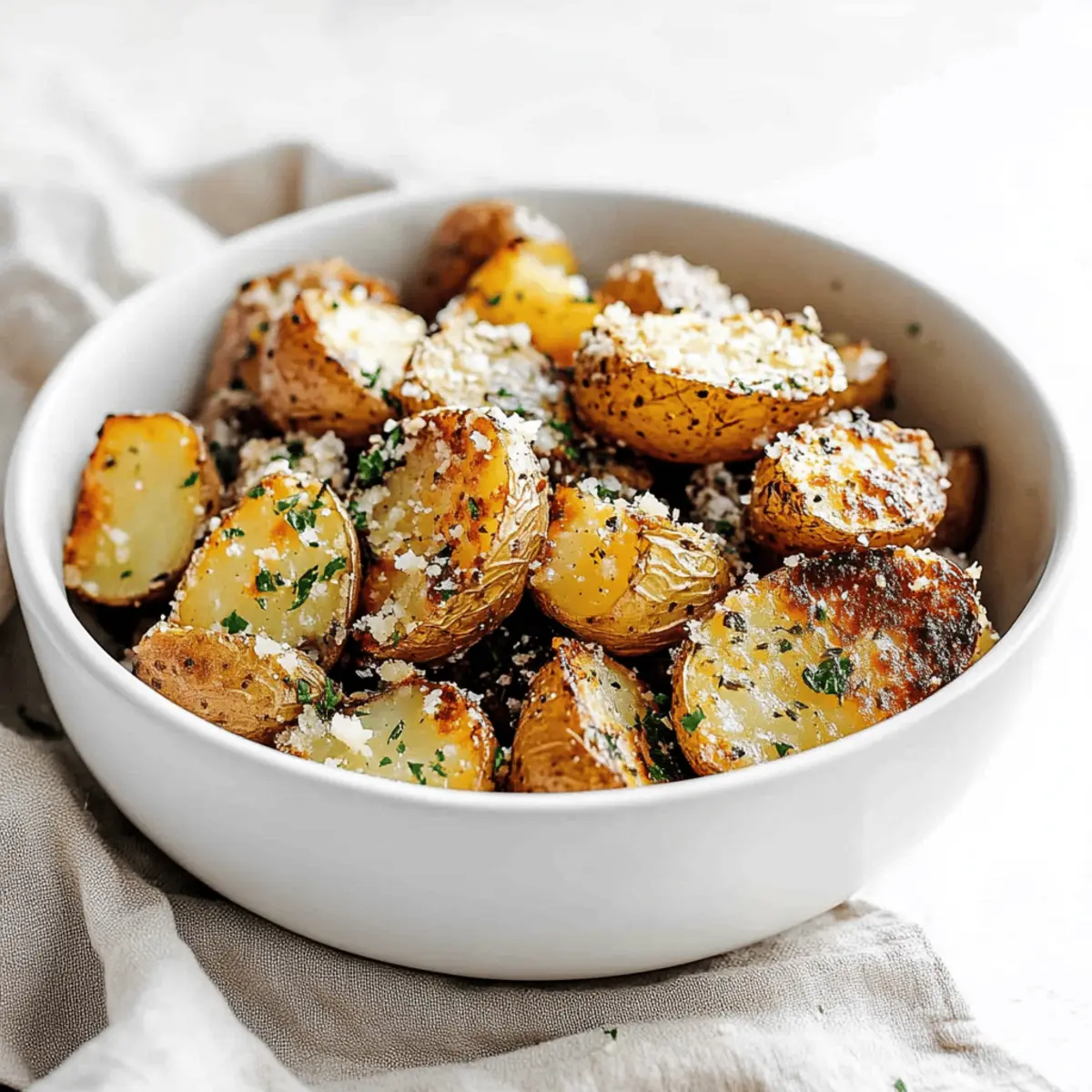 Delicious Roasted Garlic Butter Parmesan Potatoes Recipe