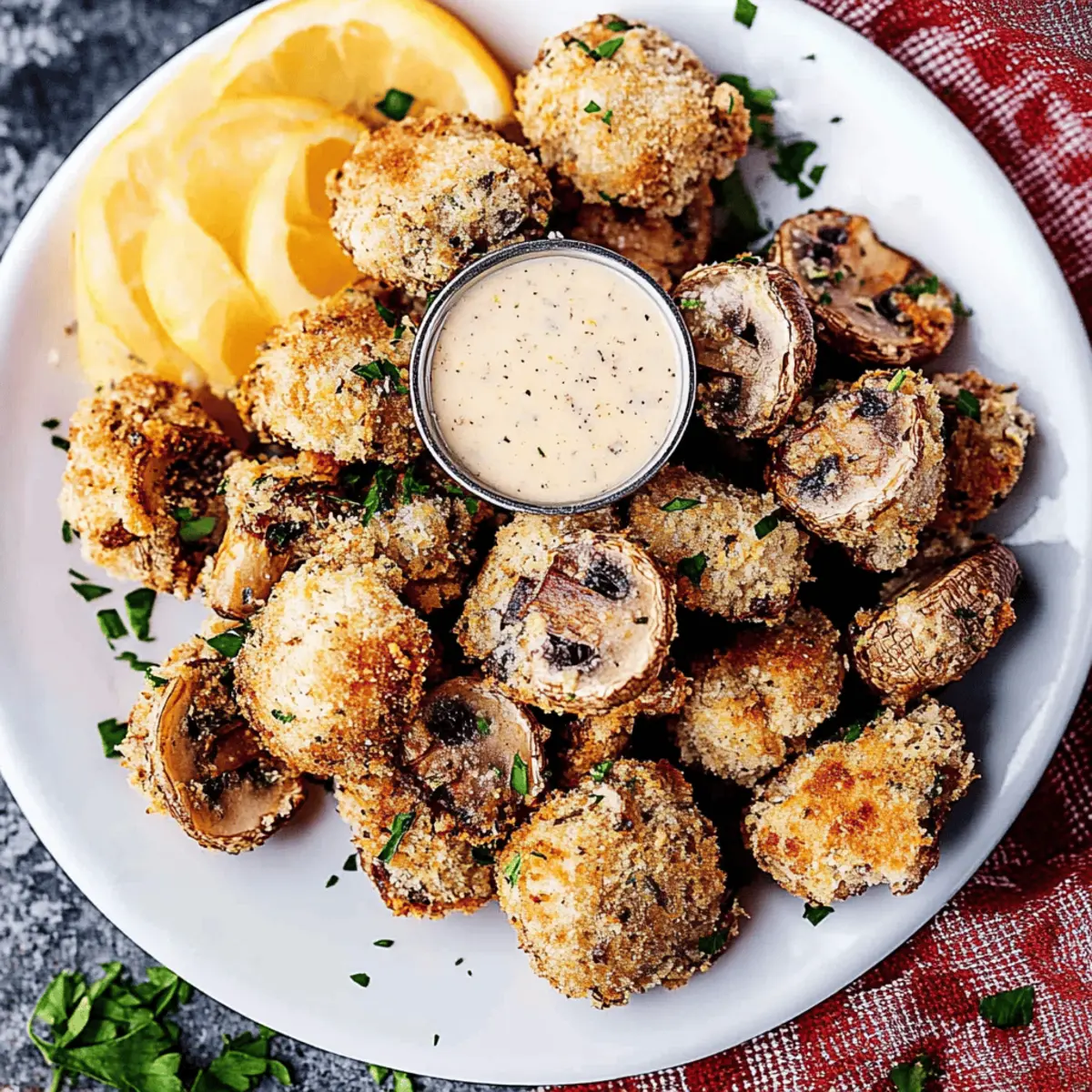 Delicious Air Fryer Ranch Mushrooms Recipe in Just 25 Minutes