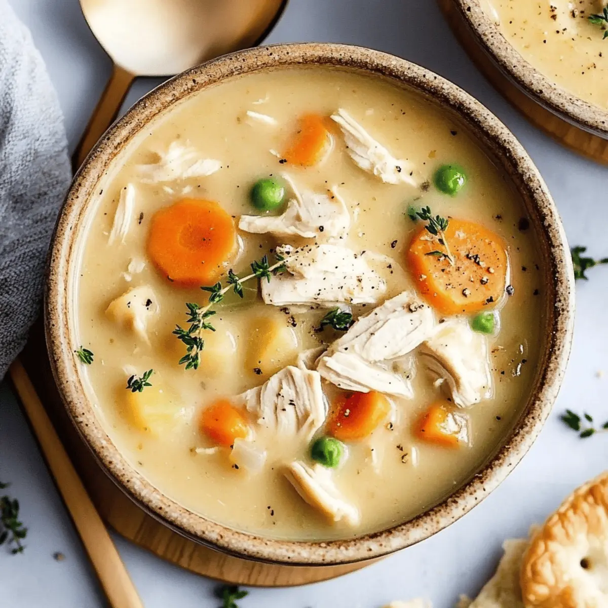 Healthy Chicken Pot Pie Soup Recipe in 45 Minutes