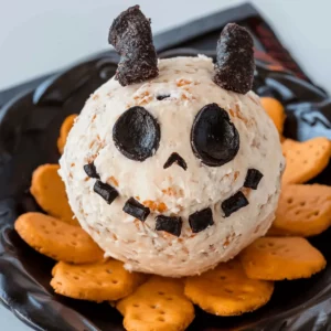 Skellington Cheese Ball Appetizer