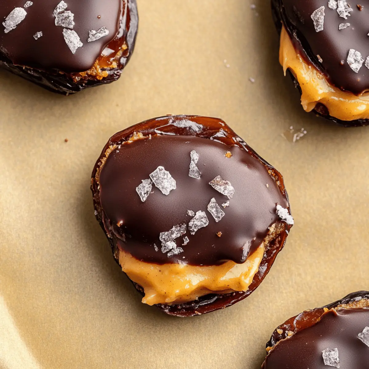 Smashed Dates with Peanut Butter and Chocolate Delight Recipe