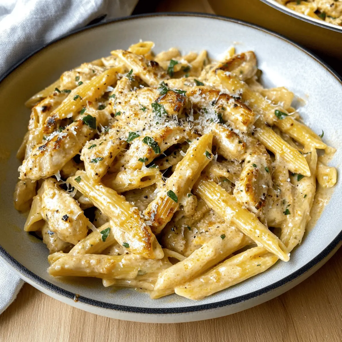 One Pan Garlic Parmesan Chicken Pasta for a Quick Dinner