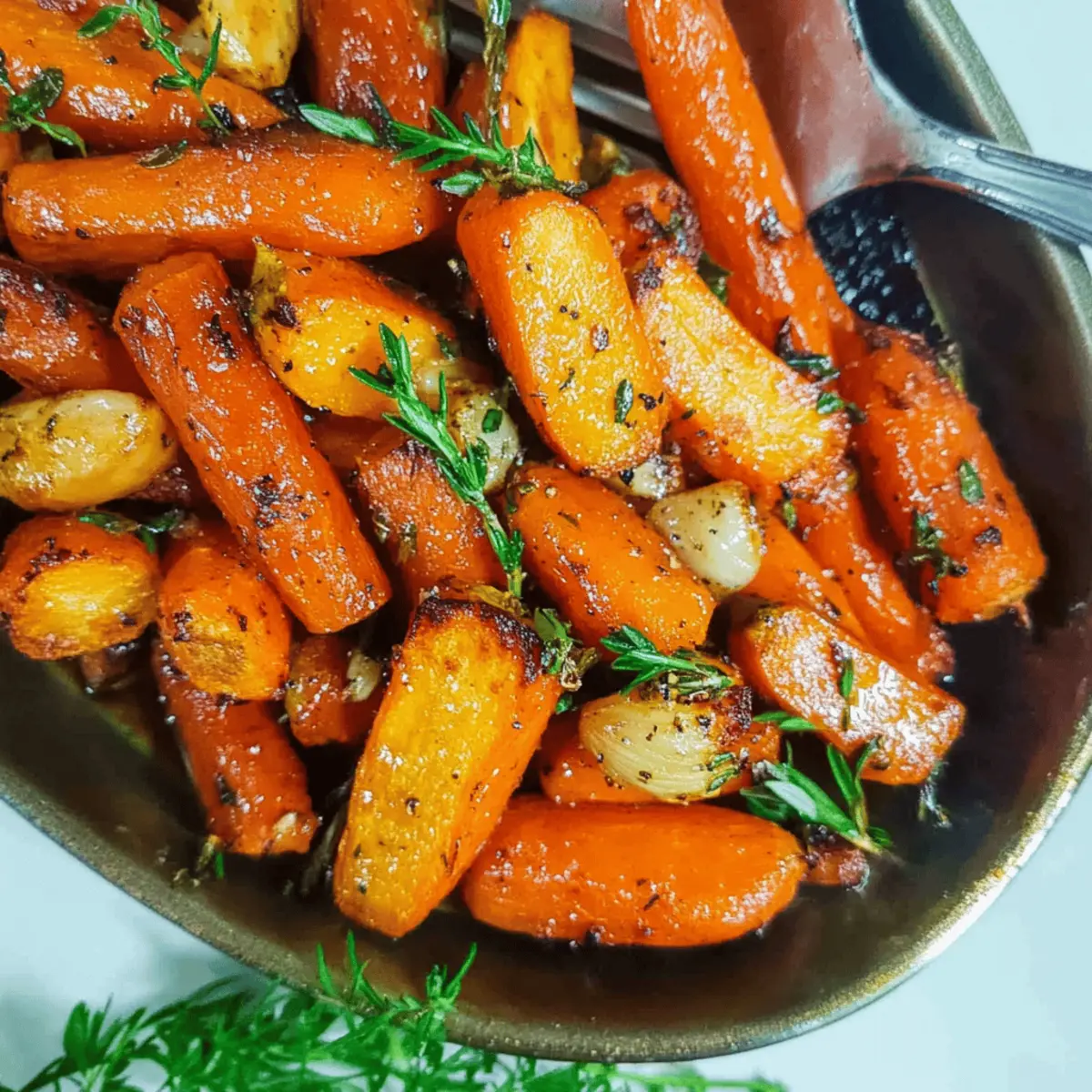 Easy Garlic Herb Roasted Carrots Recipe in 25 Minutes