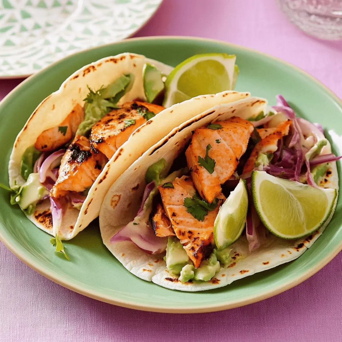 Delicious Salmon Tacos Recipe with Tangy Dill Yogurt Sauce