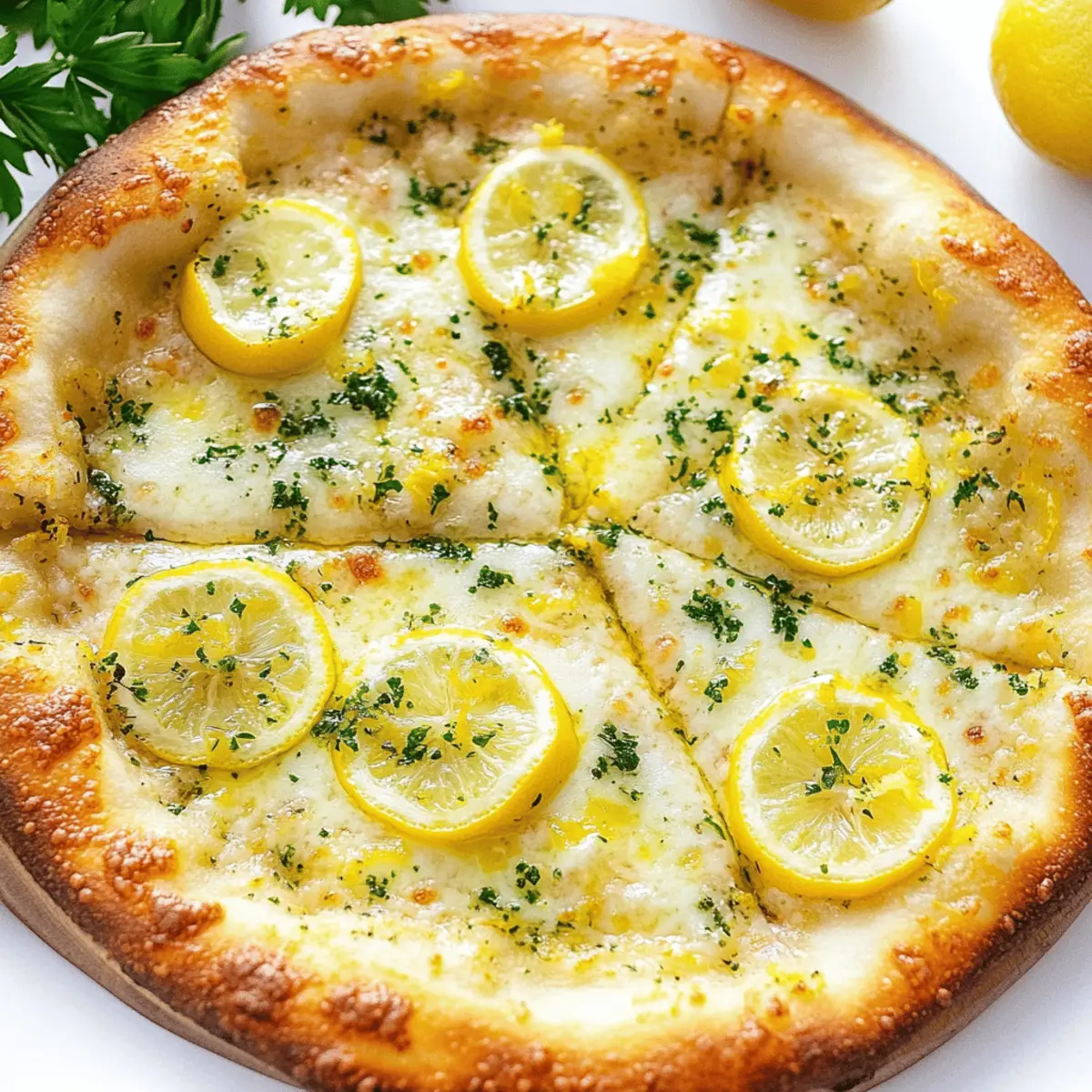 Delicious Lemon Pizza Recipe with Fresh Mozzarella and Herbs