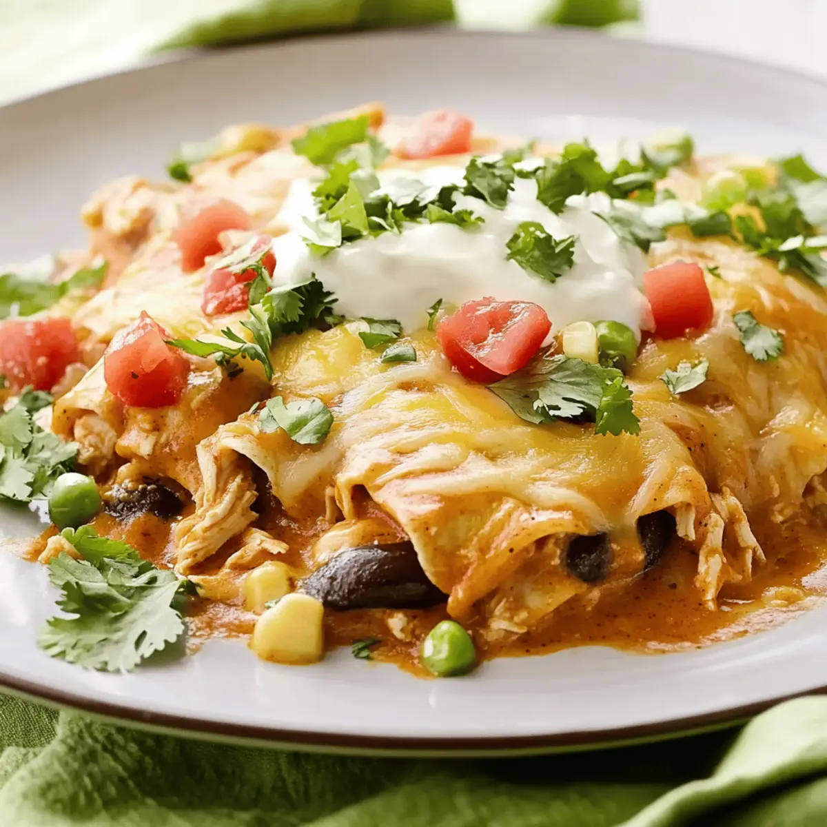 Hearty Crockpot Chicken Enchilada Casserole for Easy Family Dinners