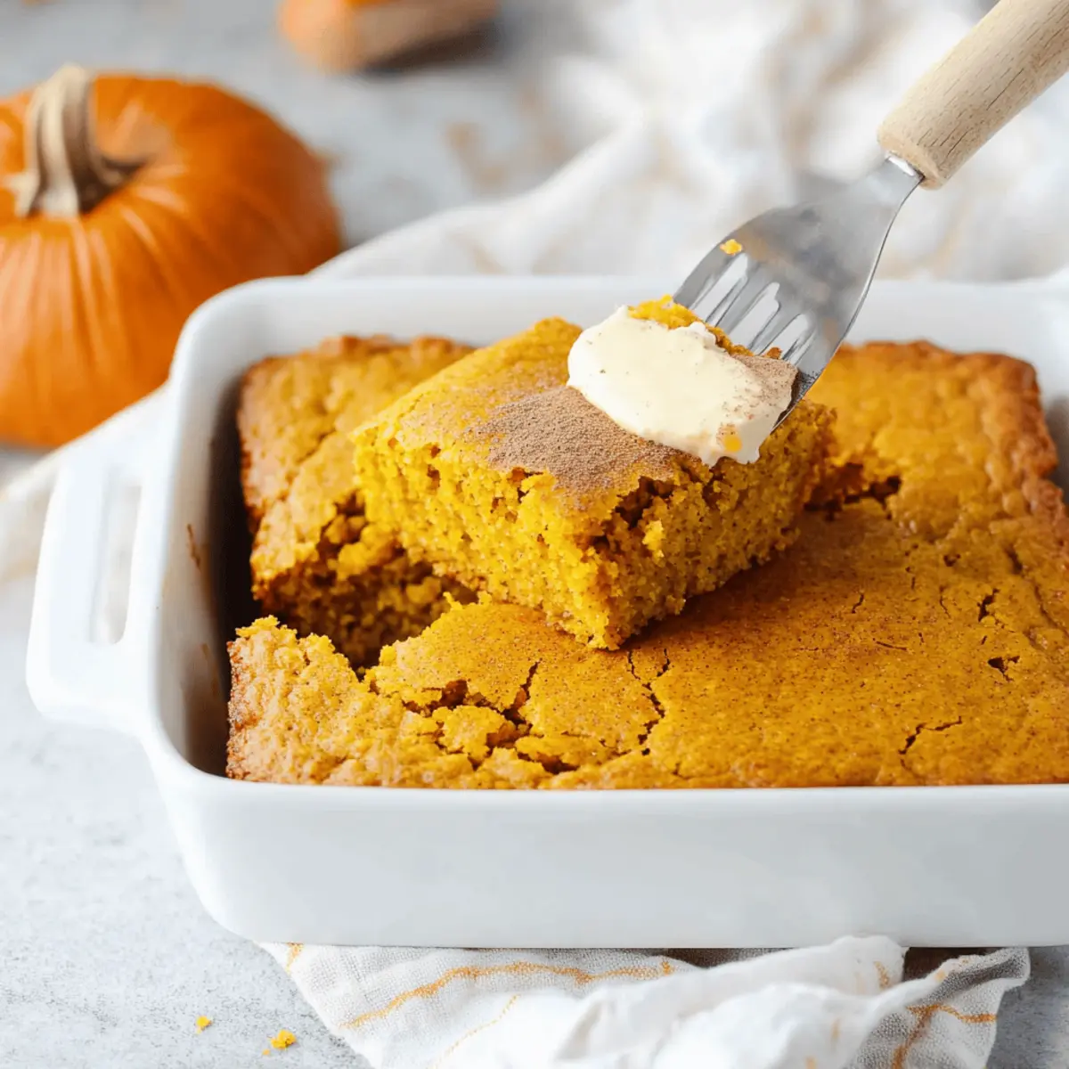 Delicious Pumpkin Cornbread with Cinnamon Honey Butter Recipe