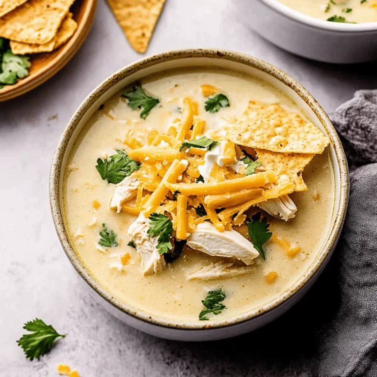 The Easiest Crockpot White Chicken Chili with Cream Cheese
