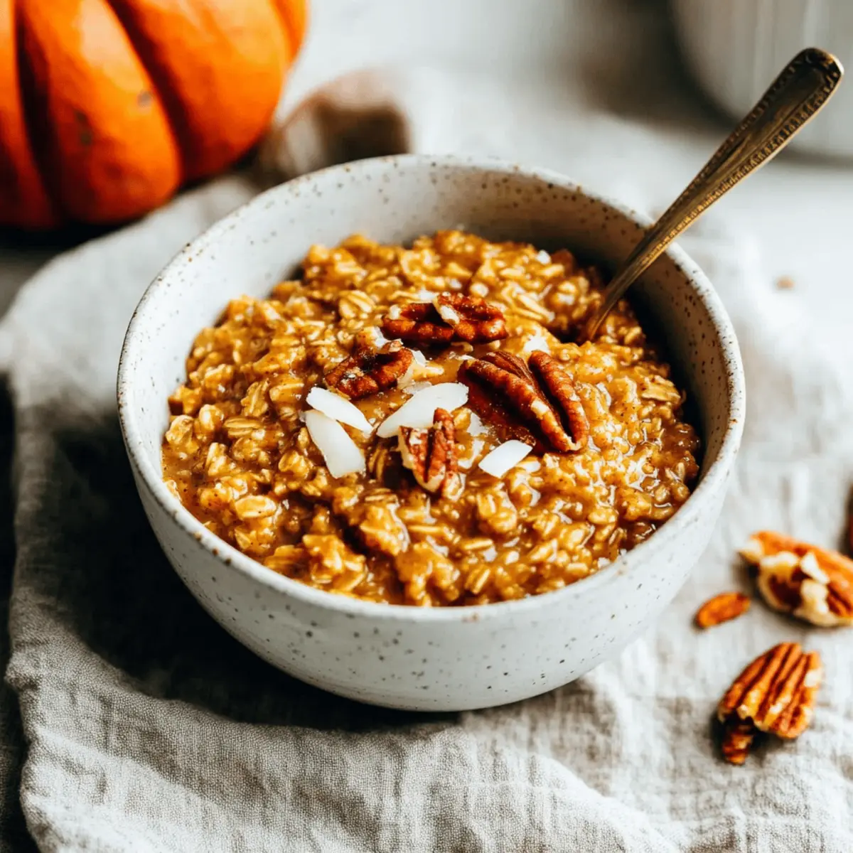 Slow Cooker Pumpkin Pie Oatmeal for a Cozy Fall Breakfast