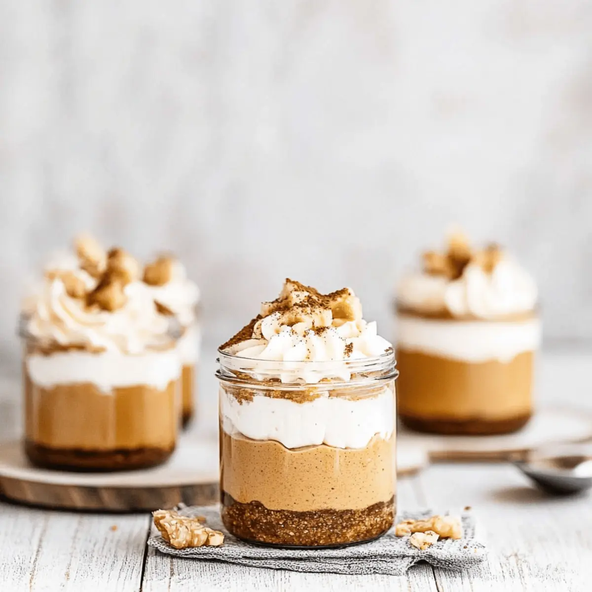 No-Bake Pumpkin Cheesecake Jars