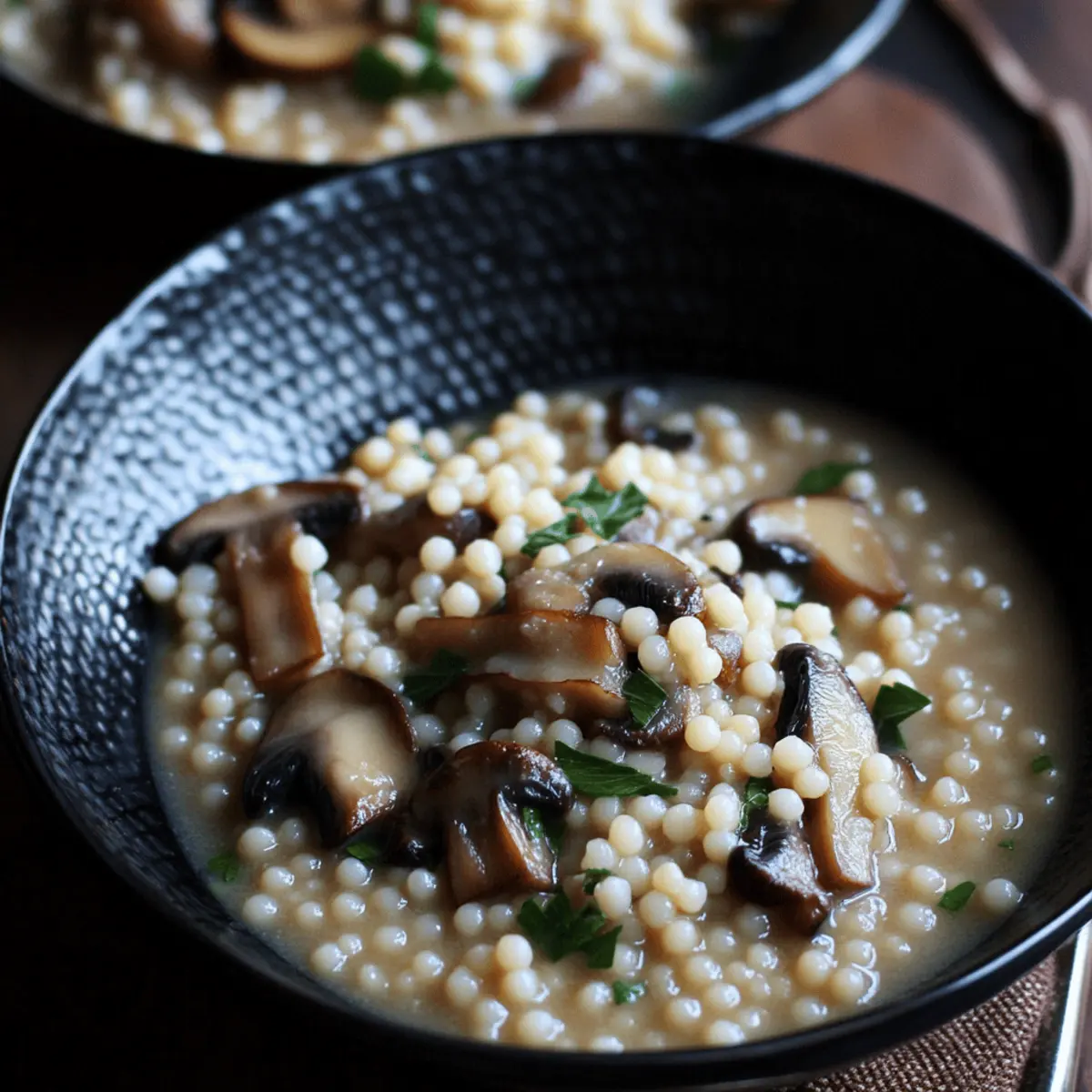 Creamy Mushroom & Pearl Couscous Soup Recipe for Cozy Nights