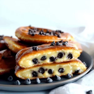 Chocolate Chip Vanilla Custard Brioches