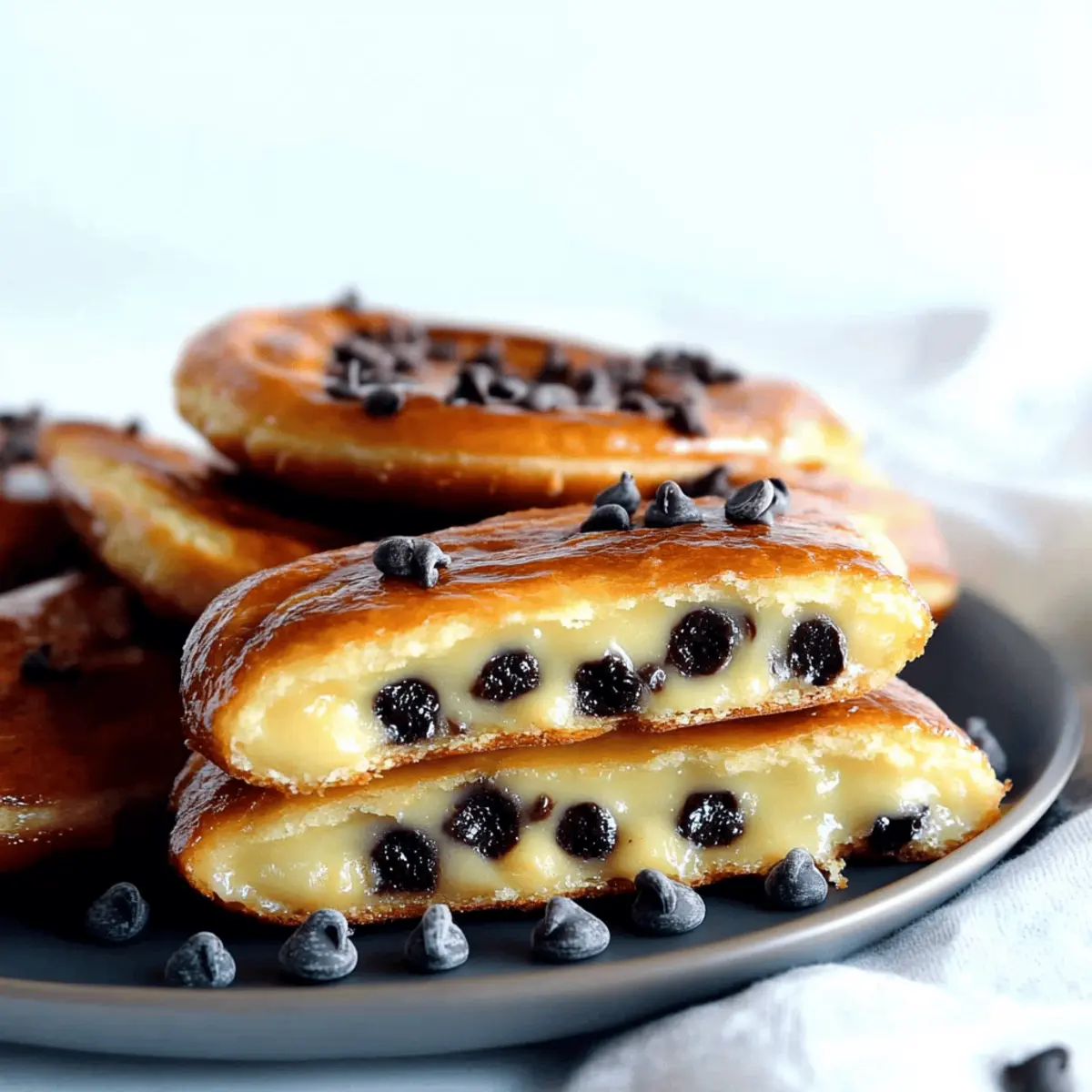 Chocolate Chip Vanilla Custard Brioches